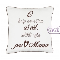 Dekoratyvinė pagalvėlė „Rytas pas mamą“