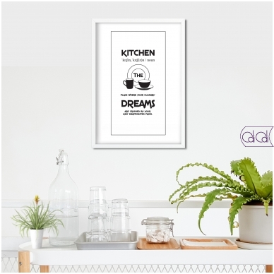 Interjero plakatas „Kitchen dreams“