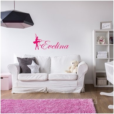 Lipdukas „Balerina“ su vardu 2 Lipdukas „Balerina“ su vardu 2