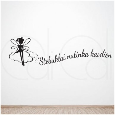 Lipdukas mergaitės kambariui „Stebuklai nutinka kasdien“ Lipdukas mergaitės kambariui „Stebuklai nutinka kasdien“