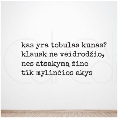 Lipdukas „Kas yra tobulas kūnas“ 1 Lipdukas „Kas yra tobulas kūnas“ 1