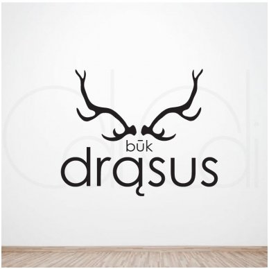 Lipdukas ant sienos „Būk drąsus“ Lipdukas ant sienos „Būk drąsus“