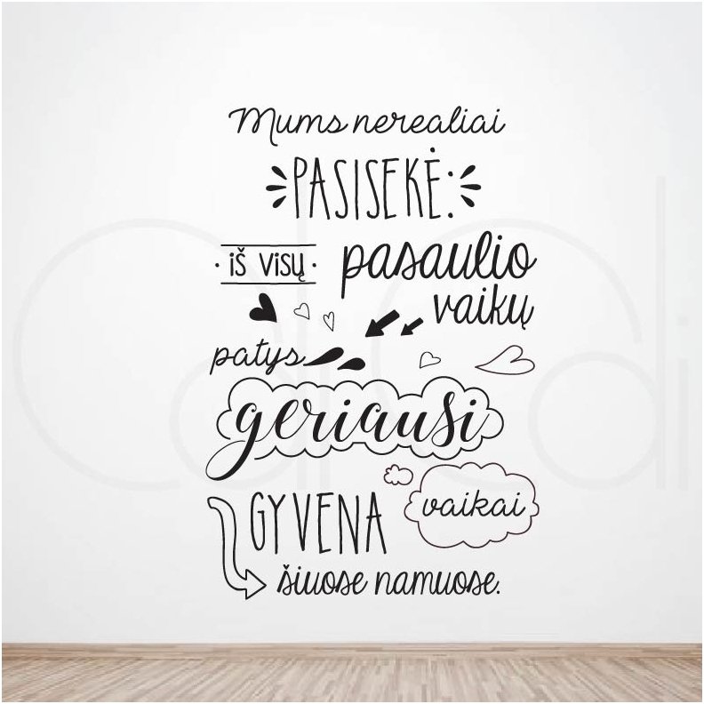 Lipdukas vaikų kambariui „Geriausi vaikai“