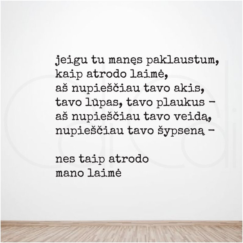 Lipdukas „Jei tu manęs paklaustum“ 1 Lipdukas „Jei tu manęs paklaustum“ 1