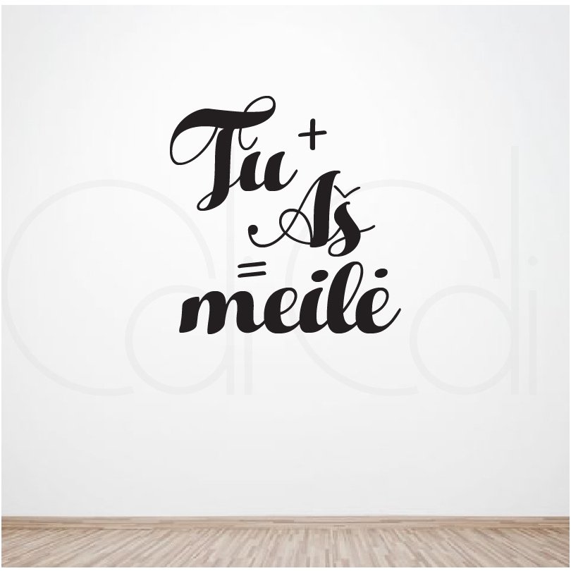 Sienos lipdukas „Meilės aritmetika“ Sienos lipdukas „Meilės aritmetika“