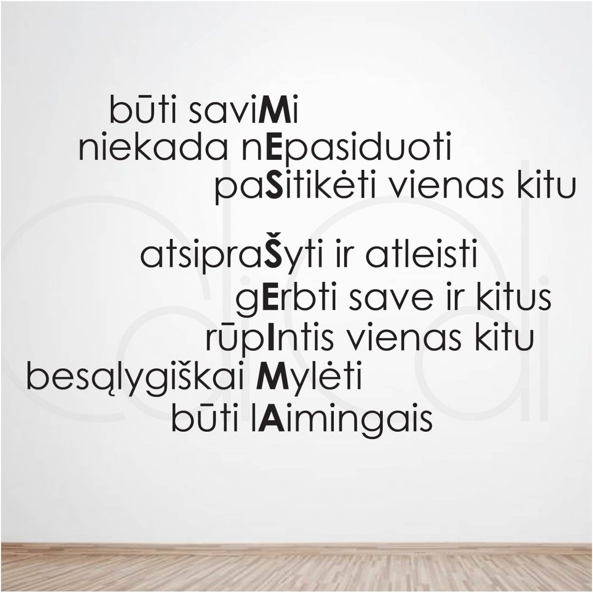 Interjero lipdukas „Mes šeima“