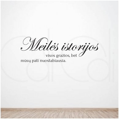 Lipdukas ant sienos „Meilės istorijos“ Lipdukas ant sienos „Meilės istorijos“