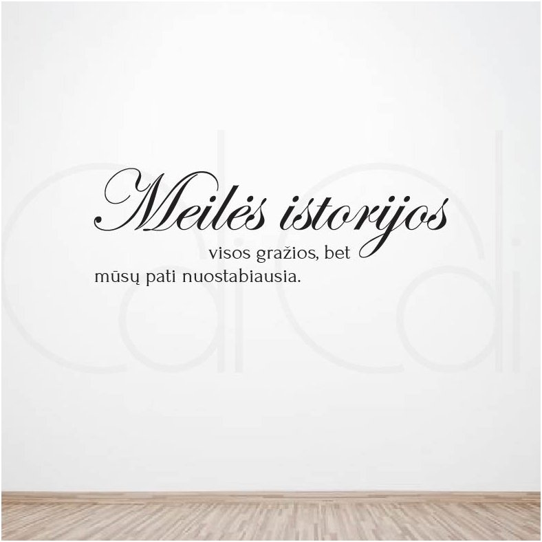 Lipdukas ant sienos „Meilės istorijos“ Lipdukas ant sienos „Meilės istorijos“