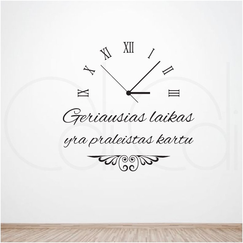 Interjero lipdukas „Geriausias laikas“ Interjero lipdukas „Geriausias laikas“